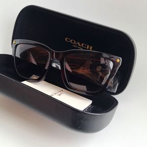 Coach Brown Tortoise Shell Sunglasses NWOT Model 539413